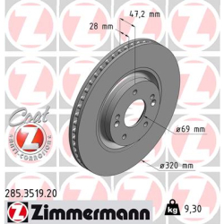 Диск тормозной Zimmermann