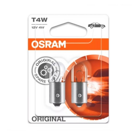 Лампочка T4W (BA9s, 4 Вт, 12 V) OSRAM - OS 3893-02B - изображение №1 OS 3893-02B