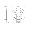 Диск тормозной BOSCH - 0 986 479 S68 - изображение №1