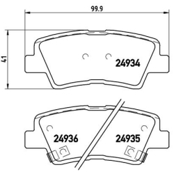Колодки тормозные дисковые комплект Brembo
