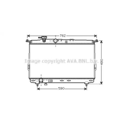 Радиатор охлаждения двигателя AVA QUALITY COOLING