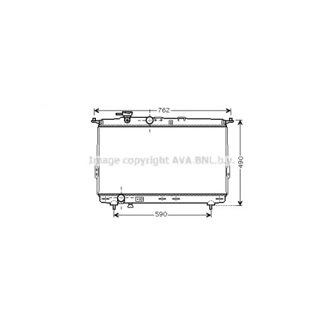 Радиатор охлаждения двигателя AVA QUALITY COOLING HY2106. Фото 1 HY2106