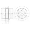 Диск тормозной Delphi BG3799. Фото 1