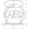 Колодки гальмівні дискові комплект A.B.S. ABS 36172. Фото 1