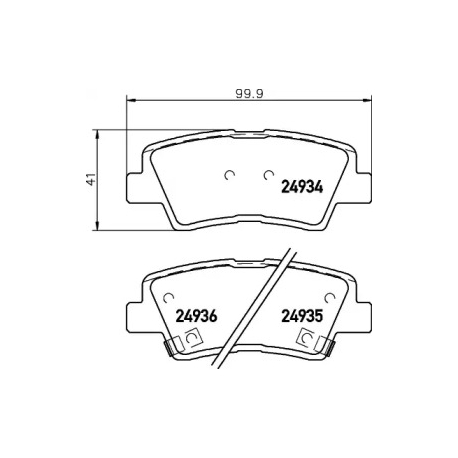 Колодки гальмівні дискові комплект NISSHINBO NP6022. Фото 1 NSN NP6022
