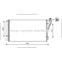 Радиатор кондиционера AVA QUALITY COOLING