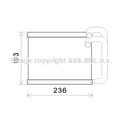 Радиатор печки AVA QUALITY COOLING