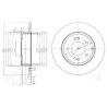 Диск тормозной Delphi BG4012. Фото 1