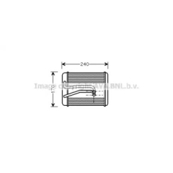 Радіатор пічки AVA QUALITY COOLING