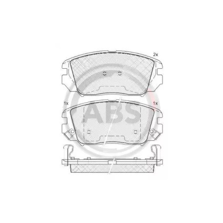 Колодки тормозные дисковые комплект A.B.S. ABS 37525. Фото 1 ABS 37525