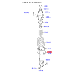 Амортизатор левый 55350-25151 Mobis Амортизатор левый 55350-25151 Mobis