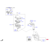 Резонатор системы впуска 28190-1R000 Mobis - 281901R000 - схема с каталога 28190, KHMAPSB15
