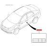 Таблиця інформаційна на стійку дверей 05203-4L000 Mobis - 052034L000 - схема з каталогу 05203, REURPDXR15
