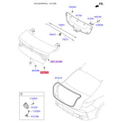 Упор (отбойник) крышки багажника 81738-1J000 Mobis Упор (отбойник) крышки багажника 81738-1J000 Mobis
