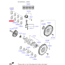 Вкладыши шатунные 23060-2B110 Mobis Вкладыши шатунные 23060-2B110 Mobis