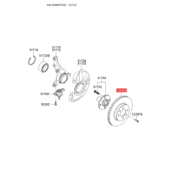 Диск тормозной 51712-1G000 Mobis Диск тормозной 51712-1G000 Mobis