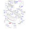 Спойлер 86591-1R000 Mobis - 865911R000 - схема з каталогу 86590E, KHMAPSB11