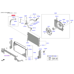 Шланг радиатора нижний 25415-F2000 Mobis Шланг радиатора нижний 25415-F2000 Mobis