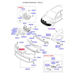 Бампер 86511-2H010 Mobis Бампер 86511-2H010 Mobis
