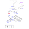 Тросик замка капота 81190-2H000 Mobis - 811902H000 - схема с каталога 81190A, KHMJPJD07