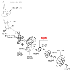 Ступица колеса 52710-2D315 Mobis Ступица колеса 52710-2D315 Mobis