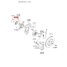 Подшипник ступицы колеса комплект 51720-2D100 Mobis - 517202D100 - схема с каталога 51720B, KKMAPLS06