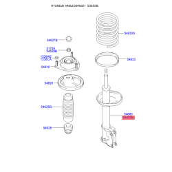 Амортизатор левый 54651-2D100 Mobis Амортизатор левый 54651-2D100 Mobis