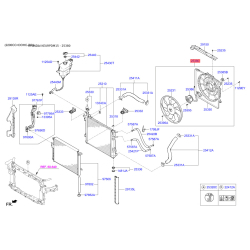 Вентилятор радиатора охлаждения 25380-2W000 Mobis