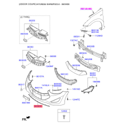 Спойлер 86590-3X700 Mobis Спойлер 86590-3X700 Mobis