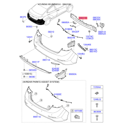 Усилитель бампера 86631-3X700 Mobis Усилитель бампера 86631-3X700 Mobis