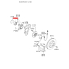 Подшипник ступицы колеса комплект S5172-02D200 Mobis - S517202D200 - схема с каталога 51720B, KEURPLD06