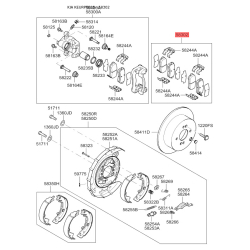 Колодки тормозные дисковые комплект S5830-21GA00 Mobis
