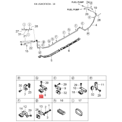 Сайлентблок заднего нижнего рычага 55215-38000 Mobis