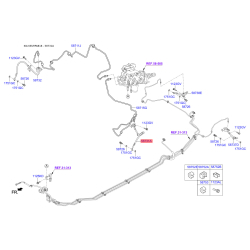 Шланг гальмівний передній лівий 58731-C1000 Mobis