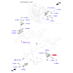 Подушка двигателя 21830-D4000 Mobis