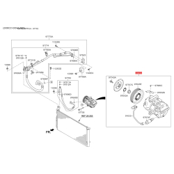 Компрессор кондиционера 97701-4M100 Mobis Компрессор кондиционера 97701-4M100 Mobis