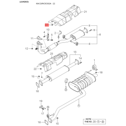 Сайлентблок тяги передней поперечной внутренний и наружный (задняя подвеска) 55254-38000 Mobis