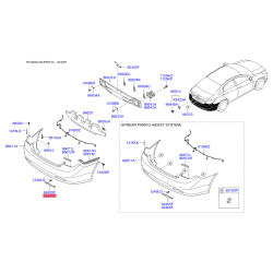 Фонарь задний правый 92406-3S000 Mobis