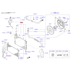 Радиатор охлаждения двигателя 25310-3S651 Mobis Радиатор охлаждения двигателя 25310-3S651 Mobis