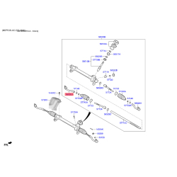 Наконечник кермової тяги правий 56825-G8090 Mobis