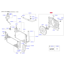 Вентилятор радиатора охлаждения 25380-3R610 Mobis Вентилятор радиатора охлаждения 25380-3R610 Mobis