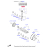 Поршень 234A0-2A924 Mobis - 234A02A924 - схема с каталога 23410G, KEURPH817