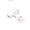 Фонарь указателя поворота 92303-3L100 Mobis - 923033L100 - схема с каталога 92303A, SEURPED10