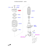 Опора стойки амортизатора 54610-3X200 Mobis - 546103X200 - схема с каталога 54610, REURPM017