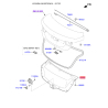 Оббивка багажника 81752-3X010RY Mobis - 817523X010RY - схема з каталогу 81752, AEURPSDA14