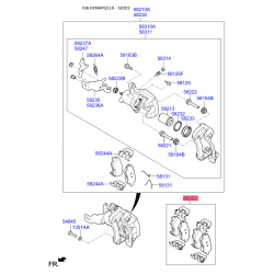 Колодки тормозные дисковые комплект 58302-F2A30 Mobis