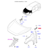 Петля капота левая 79110-D3100 Mobis - 79110D3100 - схема с каталога 79110, KHMAPD318