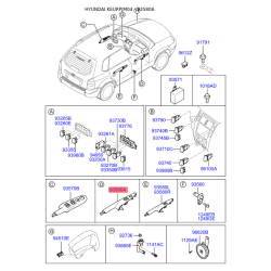Вимикач 93575-2E050WK Mobis Вимикач 93575-2E050WK Mobis