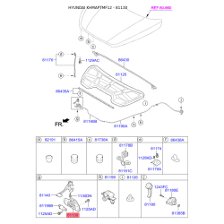 Замок капота 81130-2S000 Mobis Замок капота 81130-2S000 Mobis
