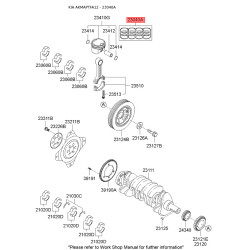 Кольца поршневые 23040-2G400 Mobis